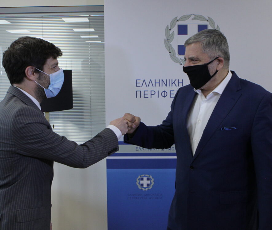 Συνάντηση του Περιφερειάρχη Αττικής Γ. Πατούλη με τον Ν. Γιατρομανωλάκη