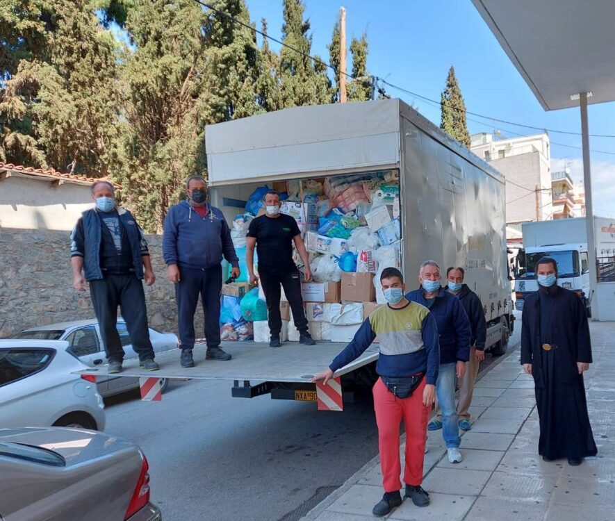 Ξεκίνησε η αποστολή Αγάπης της Ιεράς Μητροπόλεως Χαλκίδος προς του σεισμόπληκτους της Ι.Μ. Ελασσώνος