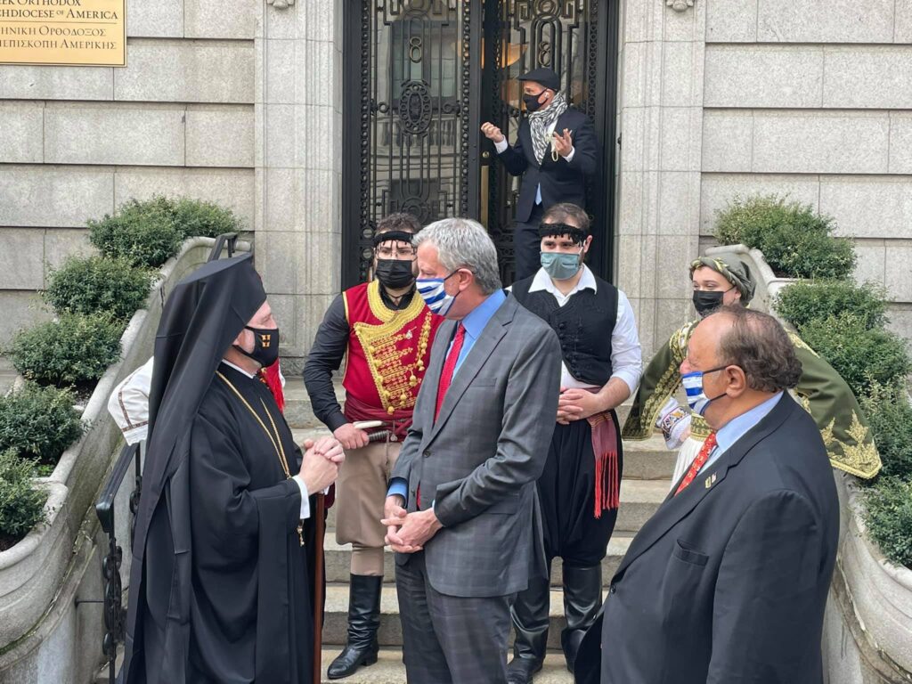 Επίσκεψη του Δημάρχου της Νέας Υόρκης στην Αρχιεπισκοπή Αμερικής για τον εορτασμό των 200 χρόνων