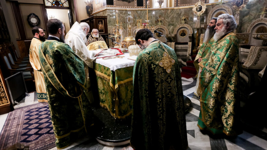 Στον Καθεδρικό Ιερό Ναό των Αθηνών ο Αρχιεπίσκοπος για την Κυριακή των Βαΐων
