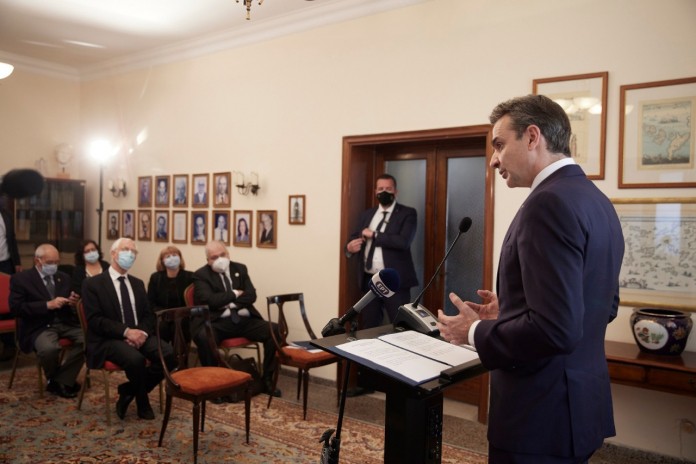Επίσκεψη του Πρωθυπουργού Κυριάκου Μητσοτάκη στην Ελληνική Πρεσβεία στην Τρίπολη