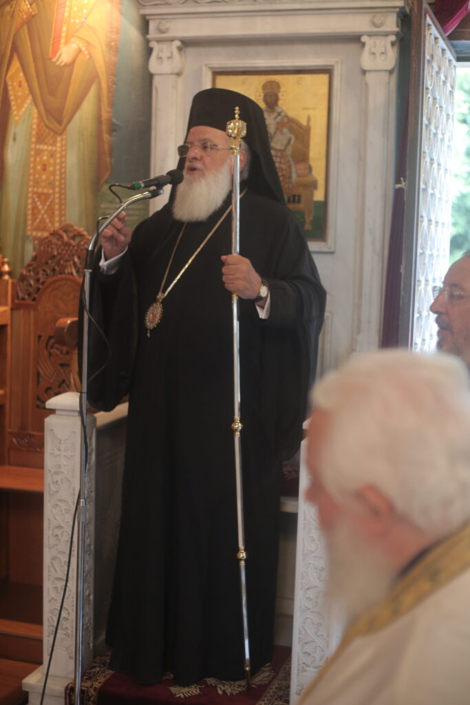 μέγας αρχιερατικός εσπερινός προς τιμήν της Αγίας Θεοπρομήτορος Άννης
