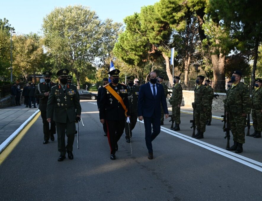 Στην Στρατιωτική Παρέλαση για την Επέτειο της 28ης Οκτωβρίου 1940 στη Θεσσαλονίκη συμμετείχε ο Αρχηγού της Εθνικής Φρουράς