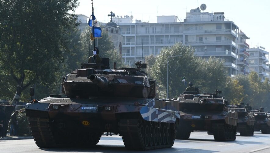 Στην Στρατιωτική Παρέλαση για την Επέτειο της 28ης Οκτωβρίου 1940 στη Θεσσαλονίκη συμμετείχε ο Αρχηγού της Εθνικής Φρουράς