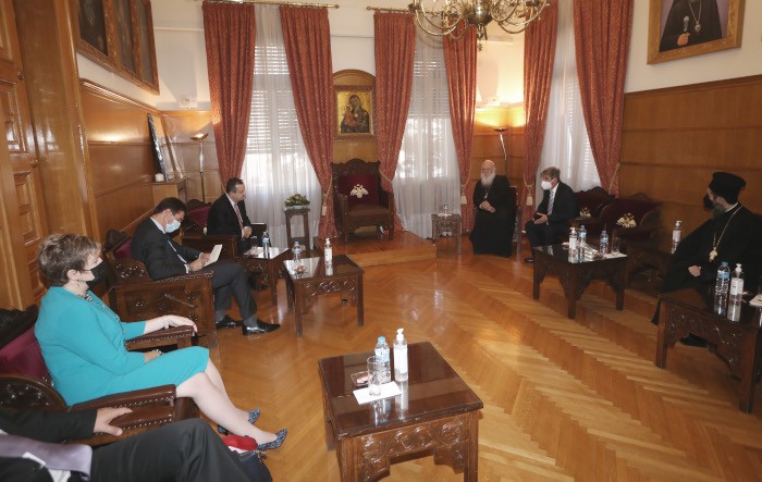 Συνάντηση του Αρχιεπισκόπου Ιερωνύμου με τον Πρόεδρο της Σερβικής Εθνοσυνέλευσης - Adologala.gr