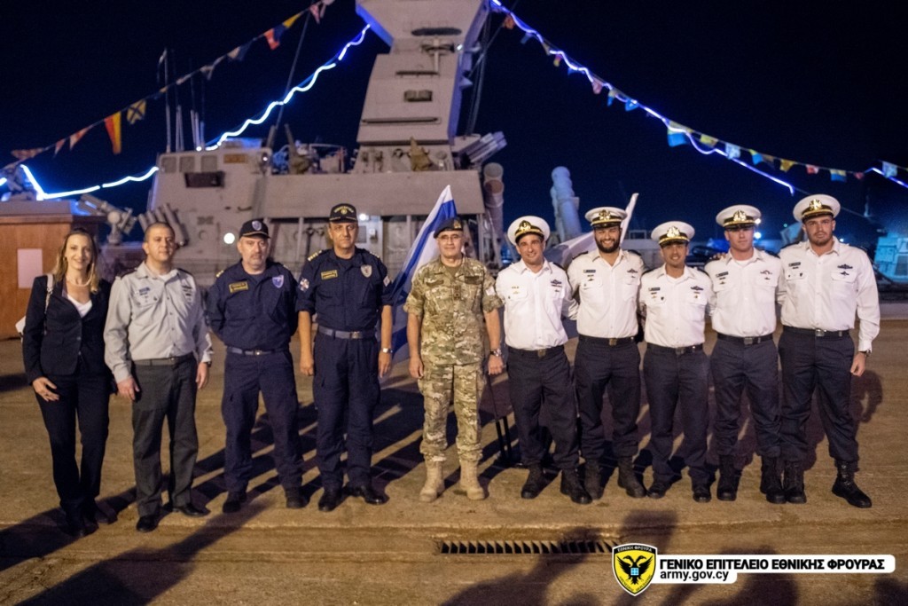 Επίσκεψη Αρχηγού της Ε.Φ. στα Πλοία του Ισραηλινού ΠΝ που συμμετείχαν στην Αεροναυτική Άσκηση PASSEX CYP ISR-03202
