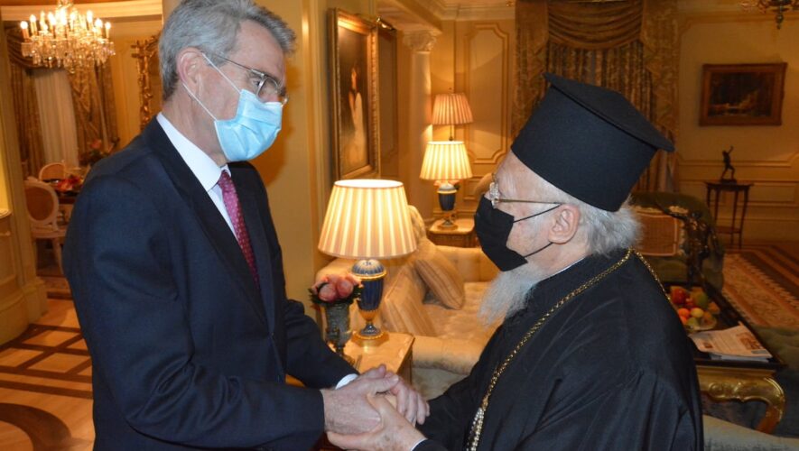 Επίσκεψη Οικουμενικού- Ελλάδα Ο Πρέσβης των Η.Π.Α. στην Αθήνα επισκέφθηκε τον Οικουμενικό Πατριάρχη