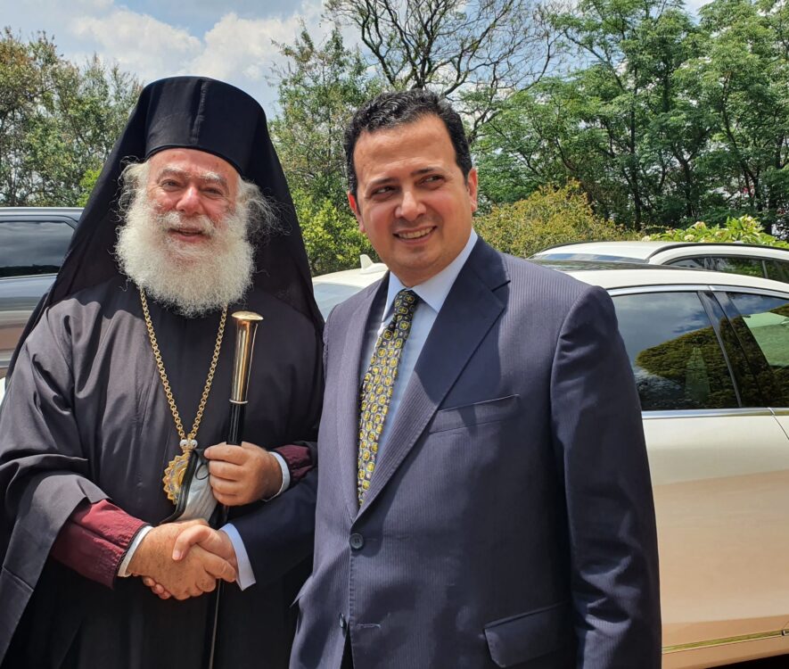 Η ΟΜΟΓΕΝΕΙΑ ΤΗΣ ΝΟΤΙΟΥ ΑΦΡΙΚΗΣ ΥΠΟΔΕΧΘΗΚΕ ΤΟΝ ΠΑΤΡΙΑΡΧΗ ΑΛΕΞΑΝΔΡΕΙΑΣ