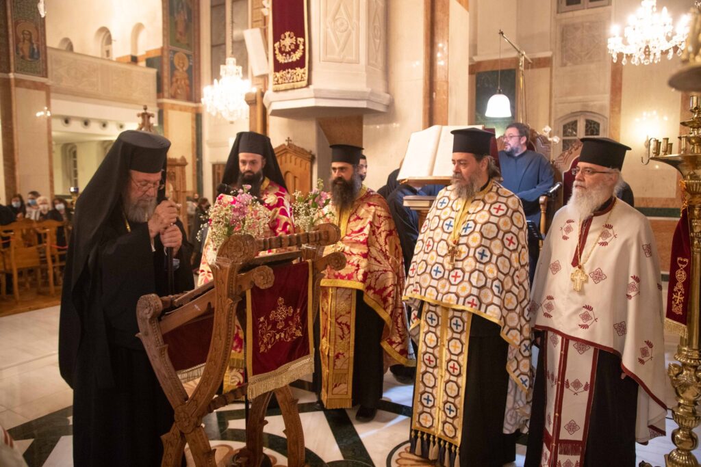 Ο Αρχιεπίσκοπος Κύπρου στον πανηγυρικό Εσπερινό των Αγίων Ομολογητών