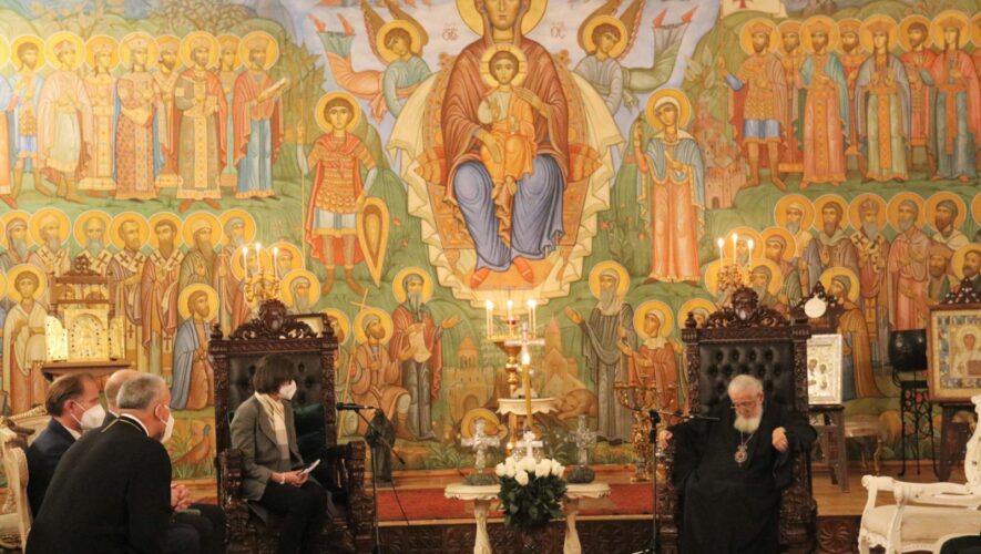 Την Αντιπρόσωπο του ΟΑΣΕ Ανίλκα Σόντερ υποδέχθηκε ο Πατριάρχης Γεωργίας κ.κ. Ηλίας