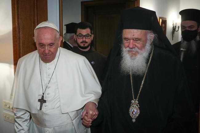 Ανταποδοτική επίσκεψη του Αρχιεπισκόπου στον Πάπα - Adologala.gr