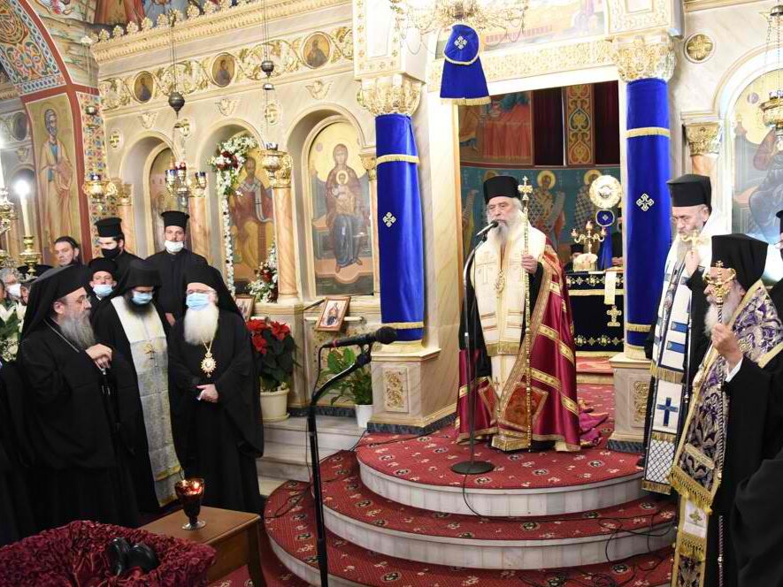 Η εξόδιος Ακολουθία του μακαριστού Μητροπολίτη Γόρτυνος Κυρού Ιερεμία