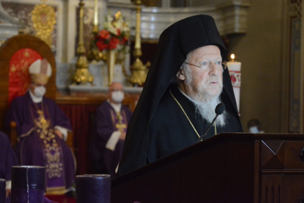 Ο Οικουμενικός Πατριάρχης στην τελετή εγκατάστασης του Επισκόπου Massimiliano Palinuro