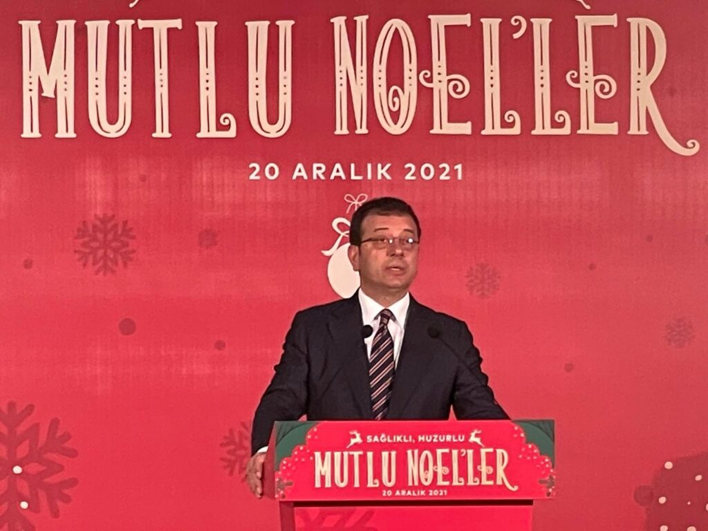 Ο Οικουμενικός Πατριάρχης στο Χριστουγεννιάτικο δείπνο του Δημάρχου κ. Ekrem İmamoğlu