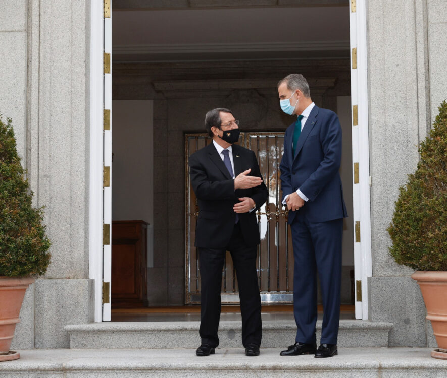 Ο Πρόεδρος της Δημοκρατίας συναντήθηκε με τον Βασιλιά της Ισπανίας