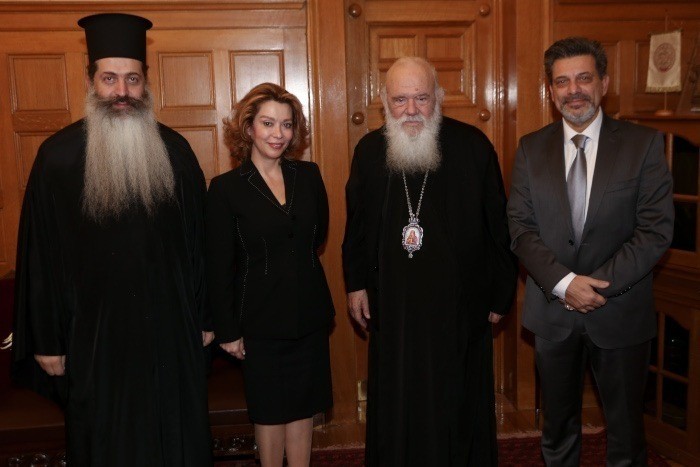 Ο Πρόεδρος του Μυκηναϊκού Ιδρύματος συναντήθηκε με τον Αρχιεπίσκοπο Ιερώνυμο στα γραφεία της Ι.Α.Α.