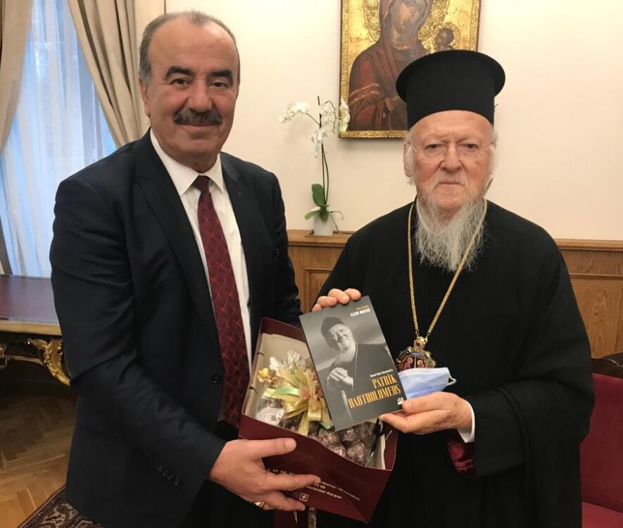 Συνάντηση του Οικουμενικού Πατριάρχου με τον Δήμαρχο των Μουδανιών Προύσας
