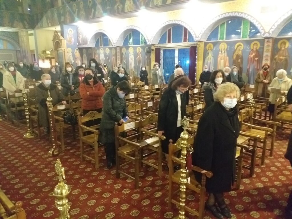 Εσπερινός του Αγίου Μάρκου του Ευγενικού στα Κάτω Πατήσια 