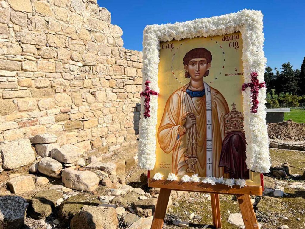 Αρχίζουν οι εργασίες αναστύλωσης του Ιερού Ναού Αγίου Αθανασίου Πεντασχοινίτου στον Άγιο Θεόδωρο Λάρνακας 2
