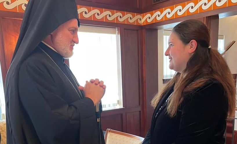 Ο Αρχιεπίσκοπος Αμερικής Ελπιδοφόρος συνάντησε την πρέσβη της Ουκρανίας