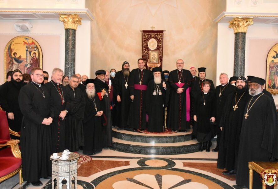Χριστουγεννιάτικες ευχές αντάλλαξαν οι αρχηγοί των εκκλησιών στην μεγάλη αίθουσα του Πατριαρχείου