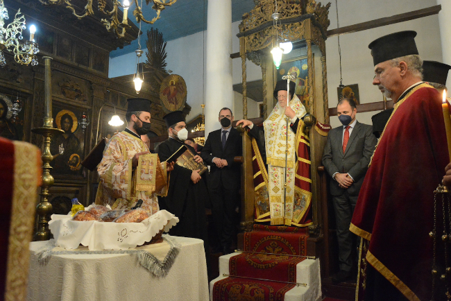 Εγκαίνια του εξωκκλησίου του Αγίου Τρύφωνος στο Σχοινούδι της Ίμβρου παρουσία του Οικουμενικού Πατριάρχη