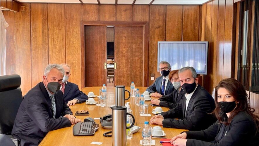 Ο Υπουργός Εσωτερικών Μάκης Βορίδης πραγματοποίησε συνάντηση με τον Επίτροπο Εκλογών της Αλβανίας κ. Ιλιριάν Τσελιμπάσι.