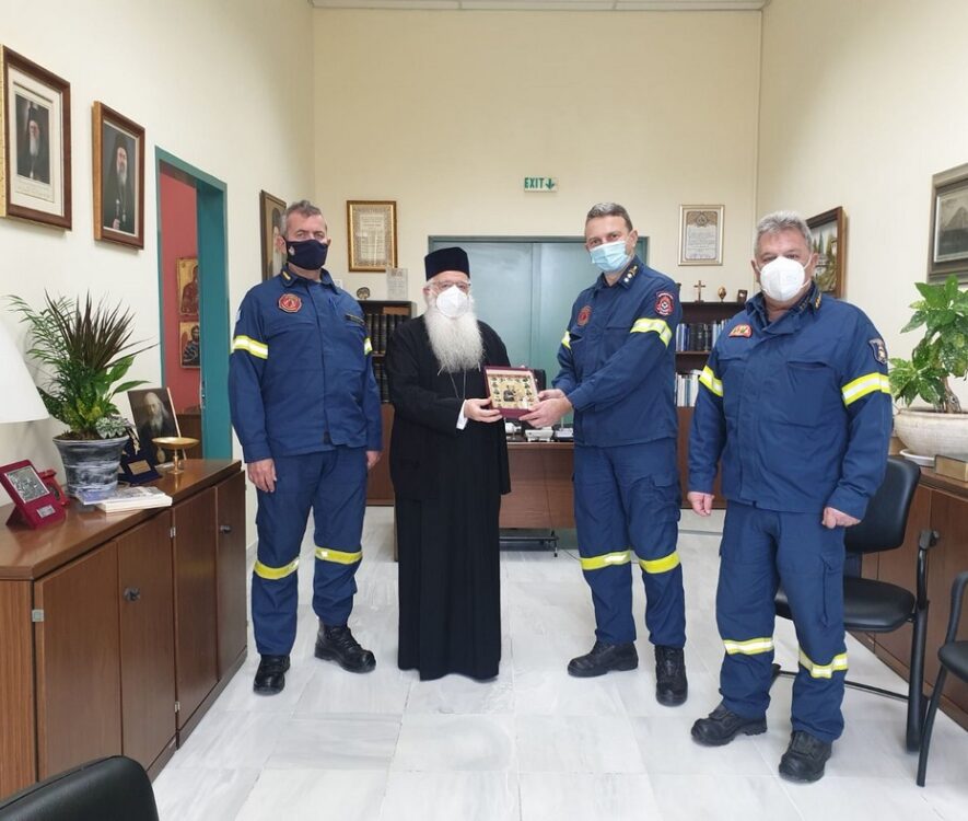 Τον Σρατηγό του Πυροσβεστικού Σώματος Δημήτριο Καρασαββίδη δέχθηκε ο Μητροπολίτης Δημητριάδος Ιγνάτιος