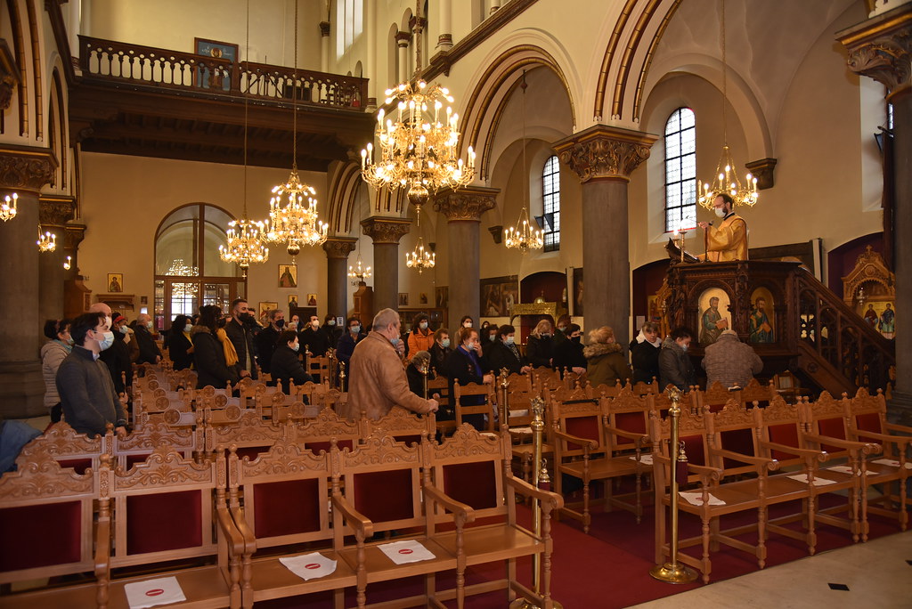 Τρισαρχιερατική Θεία Λειτουργία στις Βρυξέλλες προεξάρχοντος του Μητροπολίτου Πάφου