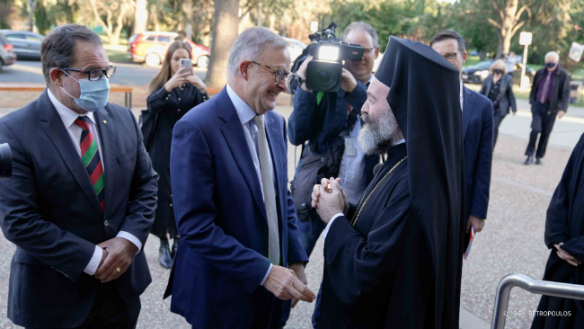 έναρξη εργασιών του Αυστραλιανού Κοινοβουλίου από τον Αρχιεπίσκοπο Αυστραλίας Μακάριο (1)