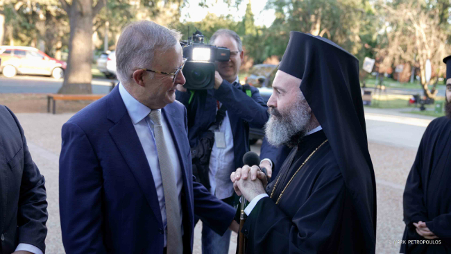 έναρξη εργασιών του Αυστραλιανού Κοινοβουλίου από τον Αρχιεπίσκοπο Αυστραλίας Μακάριο (1)