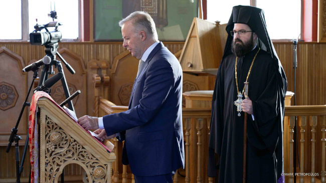 έναρξη εργασιών του Αυστραλιανού Κοινοβουλίου από τον Αρχιεπίσκοπο Αυστραλίας Μακάριο (1)
