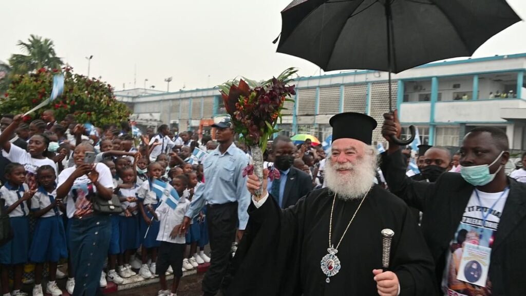 Yποδοχή του Ιεραπόστολου Πατριάρχη Θεόδωρου στην Λαϊκή Δημοκρατία του Κονγκό