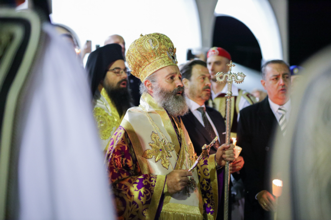 Η Αποκαθήλωση και ο Επιτάφιος στη Μελβούρνη, προεξάρχοντος του Αρχιεπισκόπου Μακαρίου