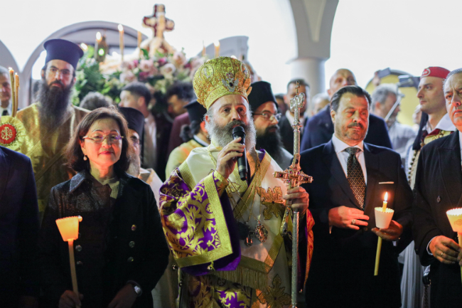 Η Αποκαθήλωση και ο Επιτάφιος στη Μελβούρνη, προεξάρχοντος του Αρχιεπισκόπου Μακαρίου