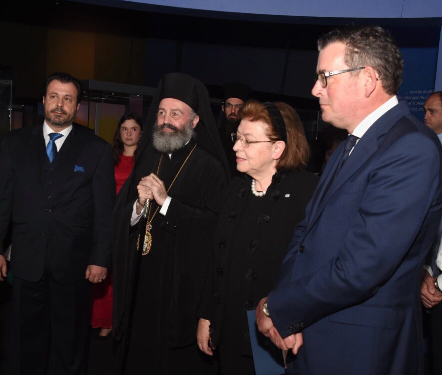 Ο Αρχιεπίσκοπος Αυστραλίας στα Εγκαίνια της Έκθεσης «Ανοικτοί Ορίζοντες» για τους Αρχαίους Έλληνες στη Μελβούρνη