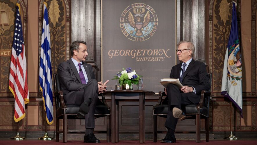 Ανοιχτή συζήτηση του Πρωθυπουργού με τον δημοσιογράφο David Ignatius, στο Georgetown University