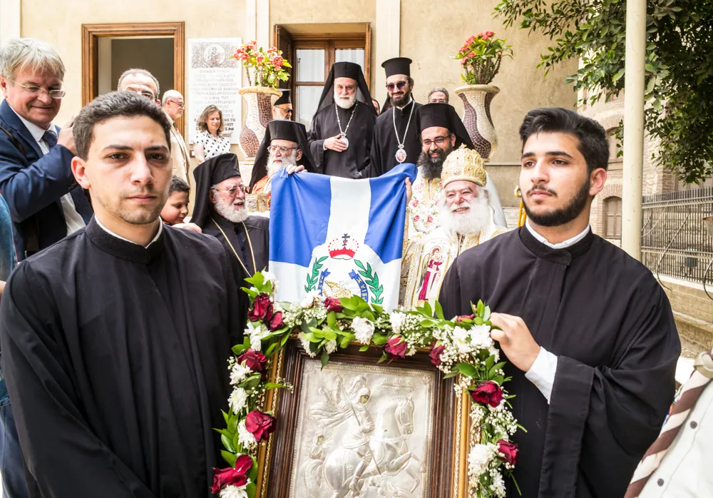 Λαμπρή η Ιερά Πανήγυρη στην Ιερά Πατριαρχική Μονή Αγίου Γεωργίου Παλαιoύ Καΐρου
