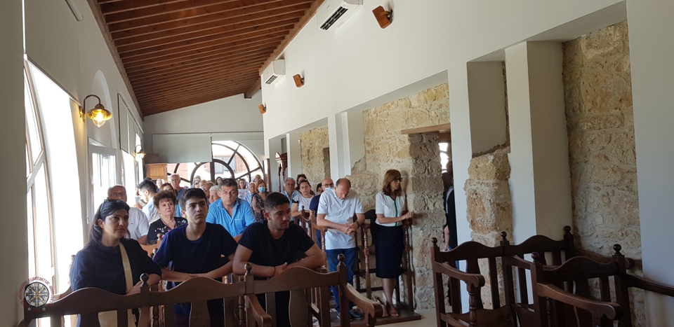 Ο Επίσκοπος Μεσαορίας στον Προσκυνηματικό Ιερό Ναό Παναγιωτίσσης