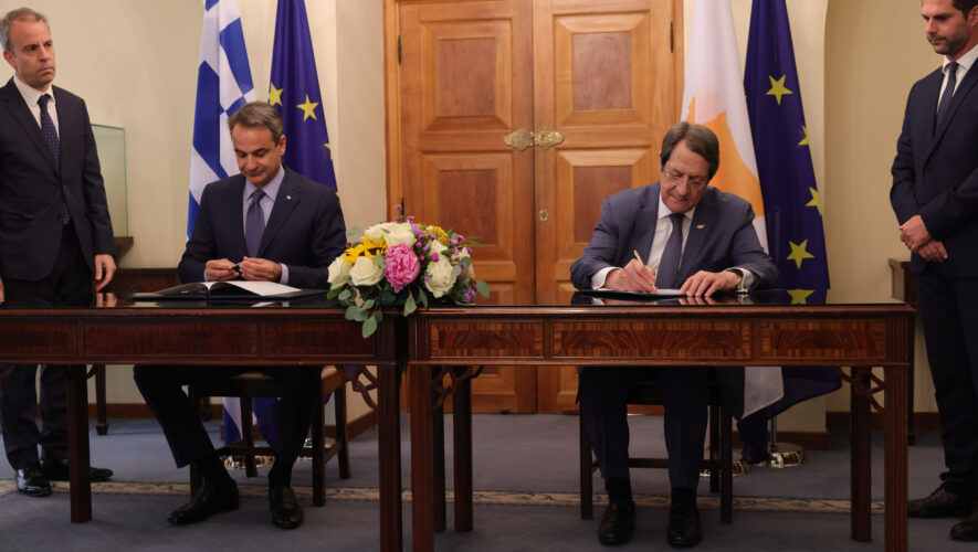 Υπογραφή μνημονίου συναντίληψης Κύπρου-Ελλάδας υπέγραψαν ο Πρόεδρος Αναστασιάδης με τον Έλληνα Πρωθυπουργό