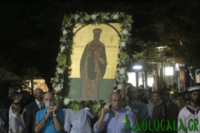 Τρισαριρχιερατικός εσπερινός και Λιτανεία της Εικόνας του Αγίου Αλεξάνδρου στο Παλαιό Φάληρο - Adologala.gr 