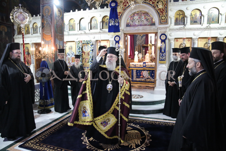 Λαμπρός Εσπερινός της Μεταμορφώσεως του Σωτήρος Χριστού στη Καλλιθέα - Adologala.gr