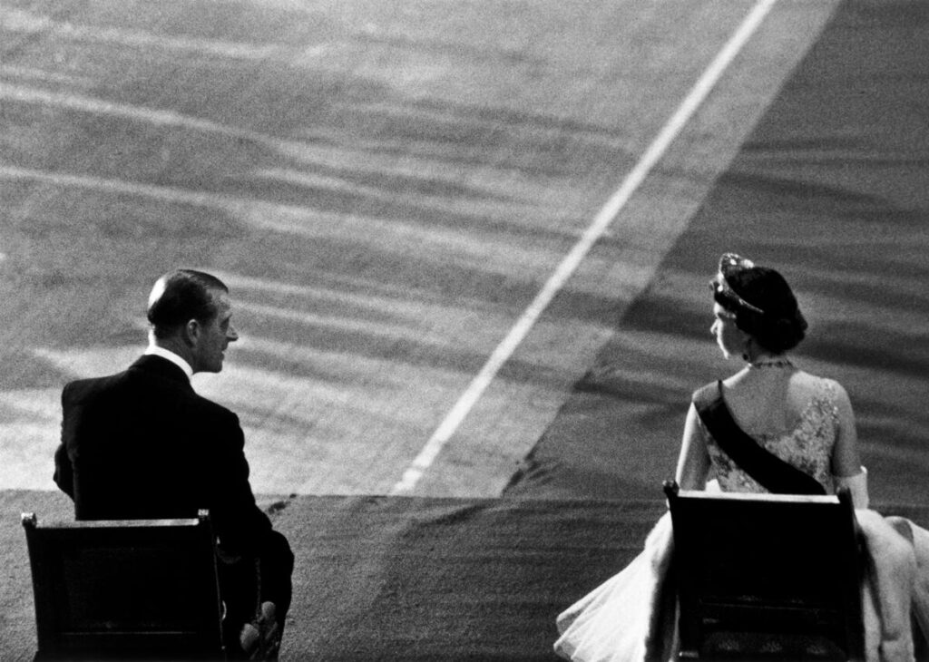 Queen Elizabeth and Prince Phillip during the Queen's visit to the United States. New York City. USA. 1957. © Cornell Capa © ICP / Magnum Photos