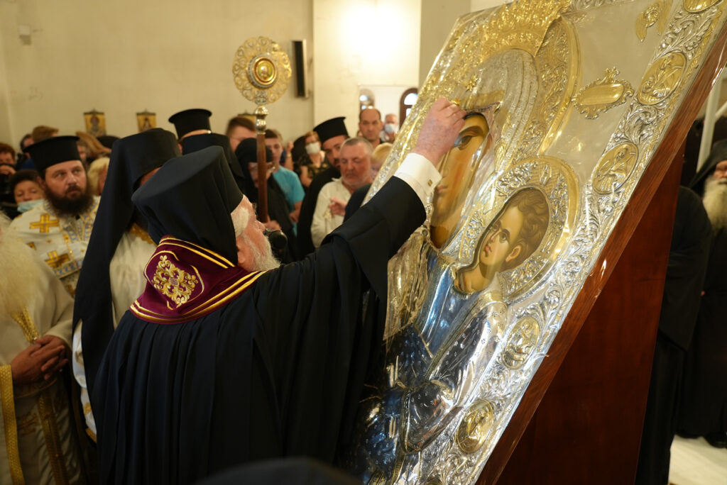 Υποδοχή της Παναγίας Παραμυθίας στο Τρίκορφο Φωκίδας