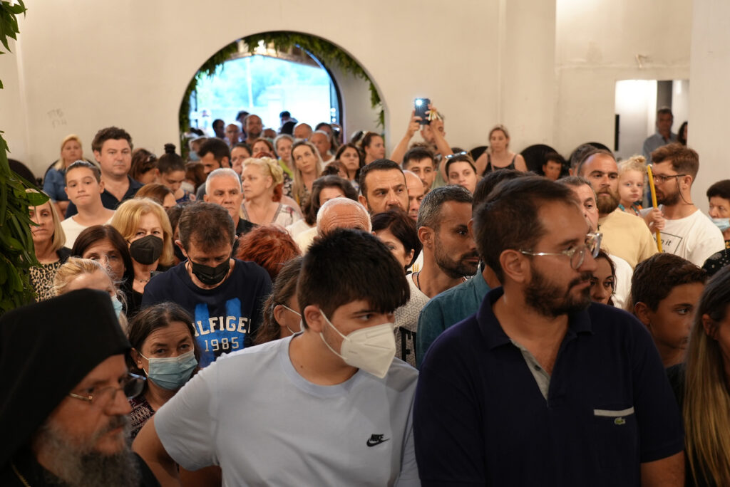 Υποδοχή της Παναγίας Παραμυθίας στο Τρίκορφο Φωκίδας
