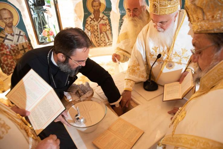 Εγκαίνια καθολικού Ιεράς Μονής Αγίου Παντελεήμονος Πετρουπόλεως