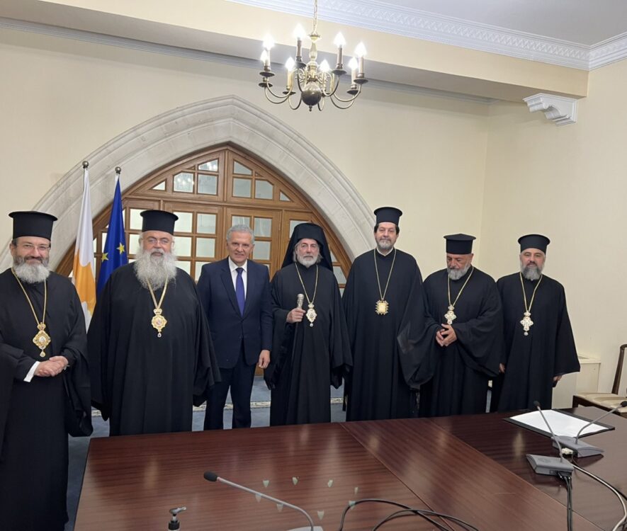 Επίσκεψη του Αρχιεπισκόπου Θυατείρων και Μεγάλης Βρετανίας στο Προεδρικό Μέγαρο
