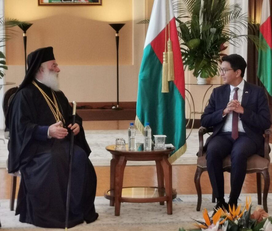 Συνάντηση με τον ΠτΔ της Μαδαγασκάρης Andry Nirina Rajoelina είχε ο Πατριάρχης Θεόδωρος