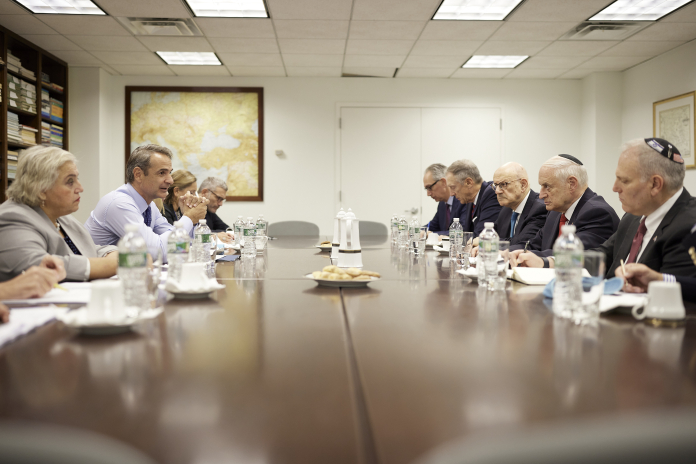 Συναντήσεις του Πρωθυπουργού Κυριάκου Μητσοτάκη με αντιπροσωπείες αμερικανοεβραϊκών οργανώσεων στη Νέα Υόρκη