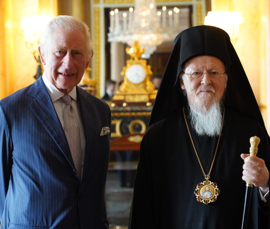 Buckingham Τον Βασιλιά του Ηνωμένου Βασιλείου, Κάρολο τον Γ΄ επισκέφθηκε ο Οικουμενικός Πατριάρχης